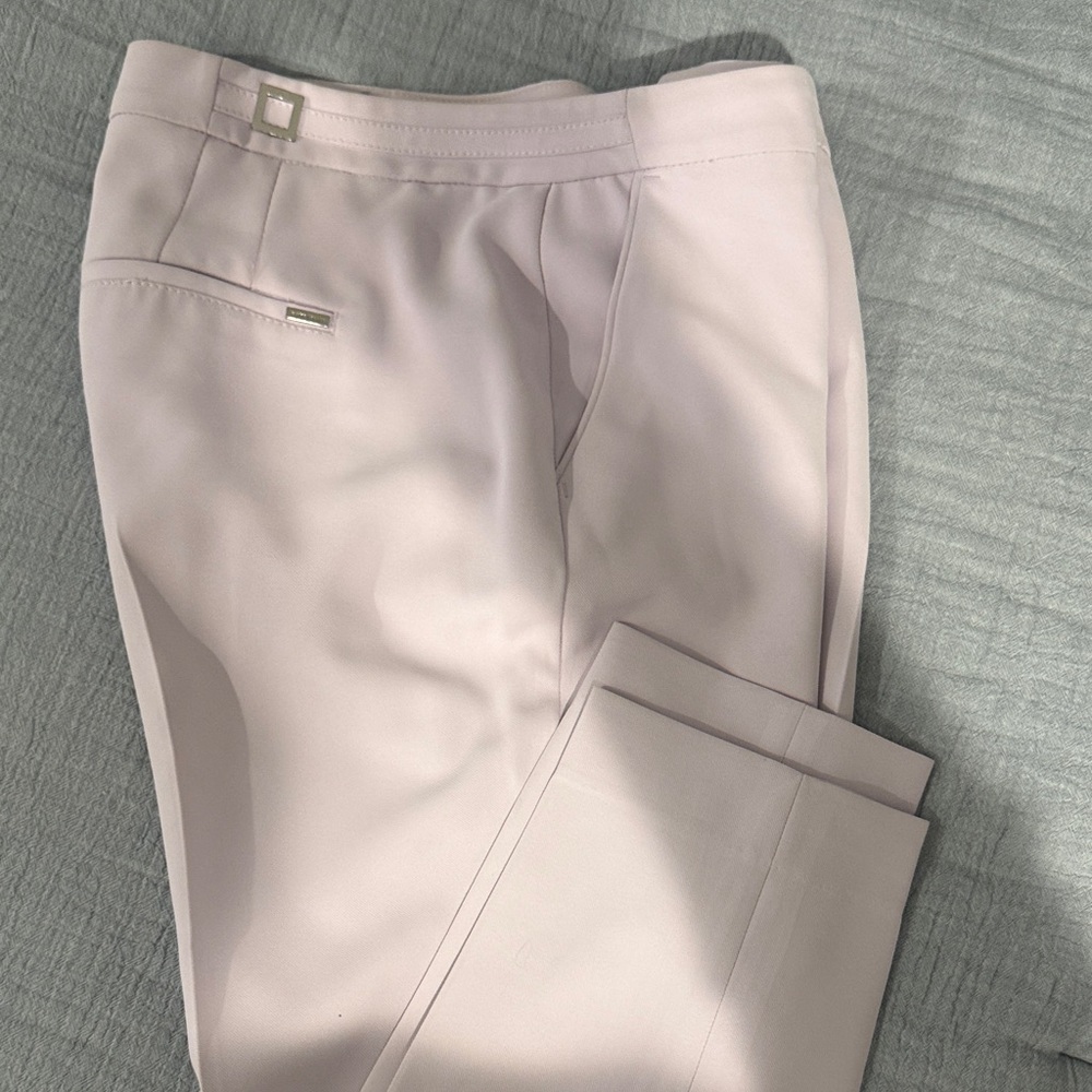 White House Black Market Women's Light Lavender Cropped Pants